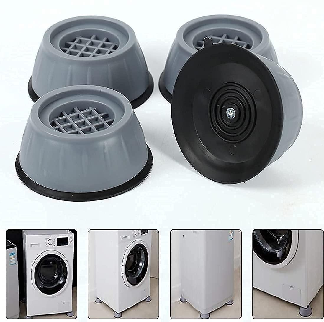 Anti Vibration Pad For Washing Machine - 4 Pcs Shock Proof Feet For Washer ? Dryer, Great For Home, Laundry Room, Kitchen, Washer, Dryer, Table, Chair, Sofa, Bed (4 Units)